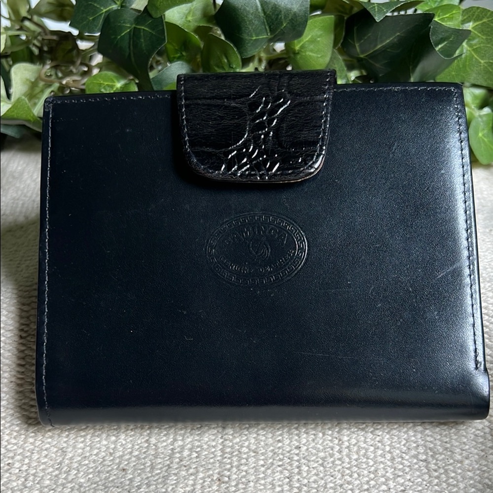👛Vintage NWOT Daminca Black Leather Wallet